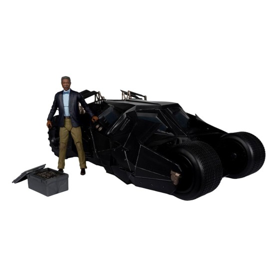 Tumbler with Lucius Fox DC Multiverse The Dark Knight vehículo