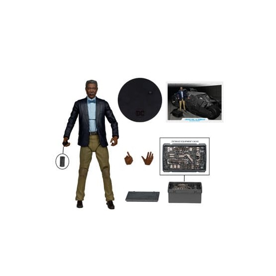 Tumbler with Lucius Fox DC Multiverse The Dark Knight Gold Label vehículo