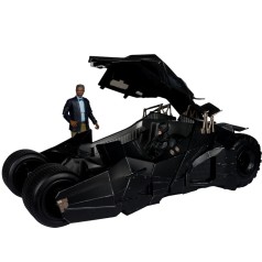 Tumbler with Lucius Fox DC Multiverse The Dark Knight Gold Label vehículo