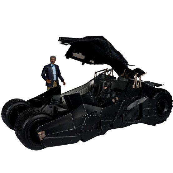 Tumbler with Lucius Fox DC Multiverse The Dark Knight Gold Label vehículo