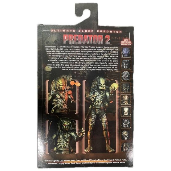 Elder Predator Predator 2 Ultimate Neca figura 20 cm