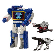 Decepticon Communicator Soundwave with Laserbeak & Ravage The transformers Tero G1 figura18 cm