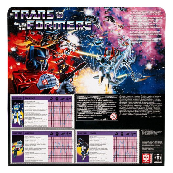 Decepticon Communicator Soundwave with Laserbeak & Ravage The transformers Tero G1 figura18 cm