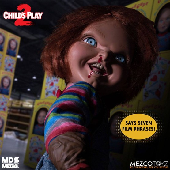 Chucky el muñeco diabólico 2 Muñeca Parlante Designer Series Menacing Chucky 38 cm