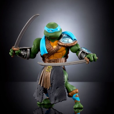 Figura Stealth Ninja Leonardo 14 cm Turtles of Grayskull MOTU x TMNT