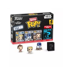 Funko Bitty Pop! Star Wars: El Imperio Contraataca Luke Skywalker (Hoth), R2-D2 y Chewbacca - Pack de 4 Figuras