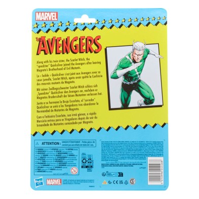 Quicksilver Marvel Legends Retro 18 cm The Avengers Hasbro