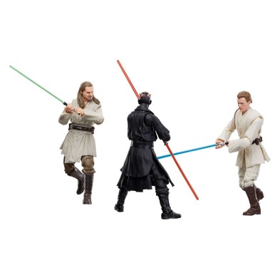 Pack de 3 figuras Qui-Gon Jinn, Darth Maul, Obi-Wan Kenobi 15 cm The Black Series SW: The Phantom Menace