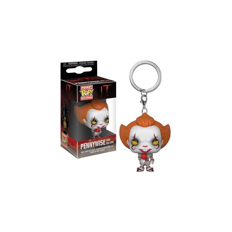 Stephen King's It 2017 Llavero Pocket POP! Vinyl Pennywise with Balloon 4 cm