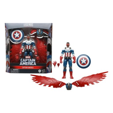 Figura Captain America (Sam Wlson) Marvel Legends 15 cm Hasbro