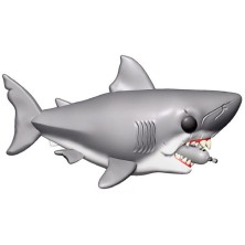 Funko POP! 759 Great White Shark (with diving tank) 15 cm