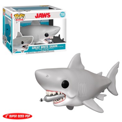 Funko POP! 759 Great White Shark (with diving tank) 15 cm