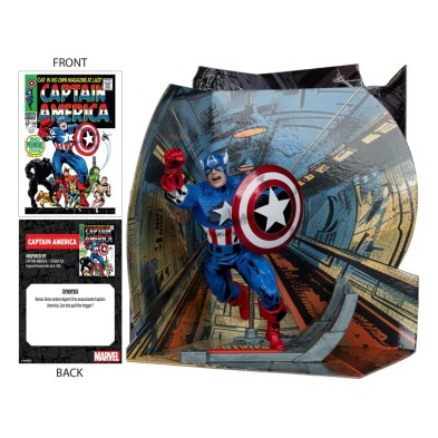 Figura Captain America escala 1/10 McFarlane (Inspirada en Captain America 100)