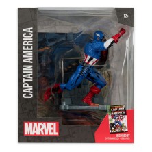 Figura Captain America escala 1/10 McFarlane (Inspirada en Captain America 100)