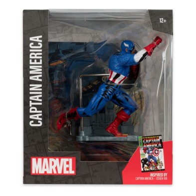 Figura Captain America escala 1/10 McFarlane (Inspirada en Captain America 100)