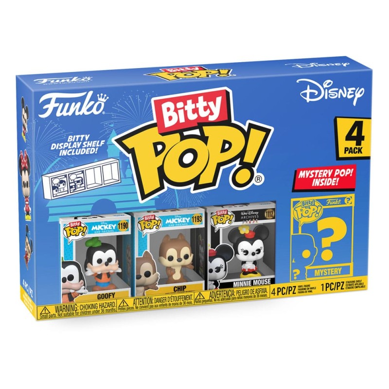 Disney Pack de 4 Figuras Bitty POP! Vinyl Goofy 2,5 cm