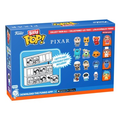 Pixar Pack de 4 Figuras Bitty POP! Vinyl Up 2,5 cm