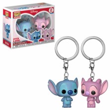 2 pack Stitch & Angel Pocket POP Keychain 4 cm