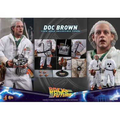 Figura Doc Brown Movie Masterpiece 1/6 30 cm Regreso al futuro