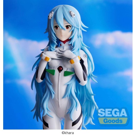 Rei Ayanami Long hair Ver. Evangelion: Thrice Upon a Time figura 21 cm