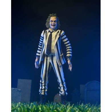 Figura Beetlejuice 1988 18 cm black and white striped suit