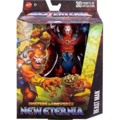 Figura Beast Man 18 cm MOTU New Eternia Mattel