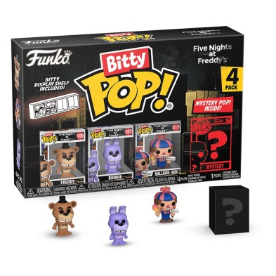 Five Nights at Freddy's Pack de 4 Figuras Bitty POP! Vinyl Freddy 2,5 cm