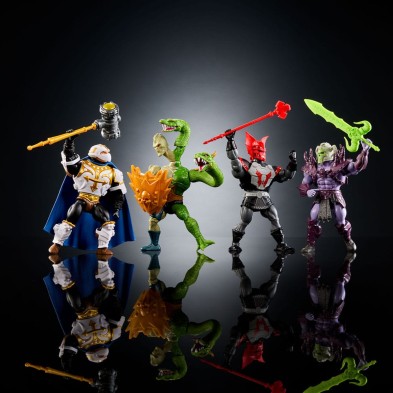 Pack 4 figuras MOTU Battle for Eternia Exclusivo HEO