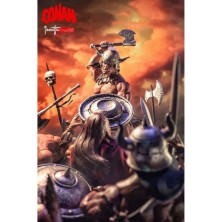 Figura Conan the Barbarian 17 cm escala 1/12 Frazetta Icon