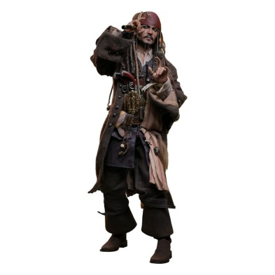 Figura Jack Sparrow 30 cm HotToys 1/6 - Piratas del Caribe: La venganza de Salazar