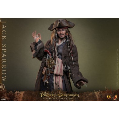 Figura Jack Sparrow 30 cm HotToys 1/6 - Piratas del Caribe: La venganza de Salazar