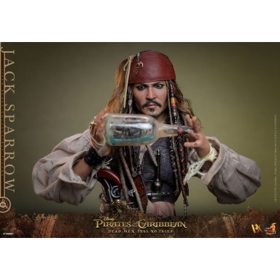 Figura Jack Sparrow 30 cm HotToys 1/6 - Piratas del Caribe: La venganza de Salazar