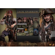 Figura Jack Sparrow 30 cm HotToys 1/6 - Piratas del Caribe: La venganza de Salazar