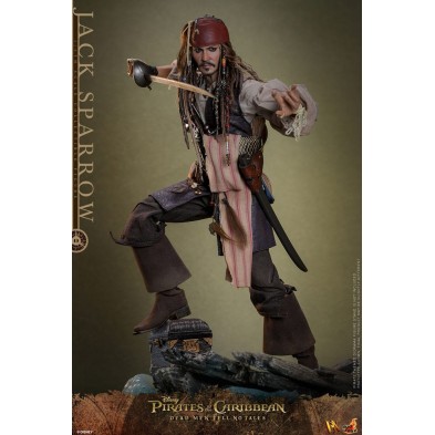 Figura Jack Sparrow 30 cm HotToys 1/6 - Piratas del Caribe: La venganza de Salazar