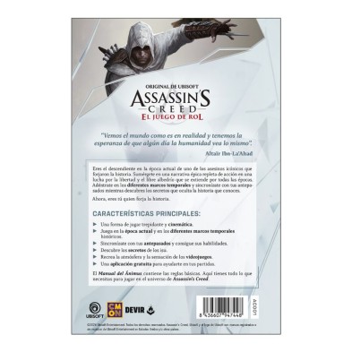 Manual de Ánimus (Reglas básicas) Assassin's Creed: El Juego de rol