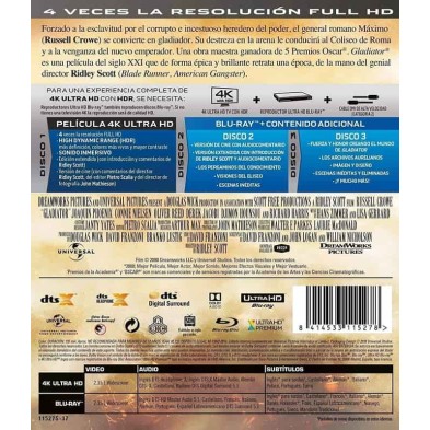 Gladiator Blu-ray 4K Ultra HD