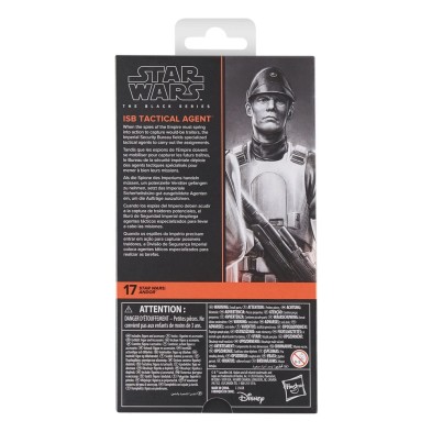 Figura ISB Tactical Agent 15 cm The Black Series 17 SW: Andor Hasbro