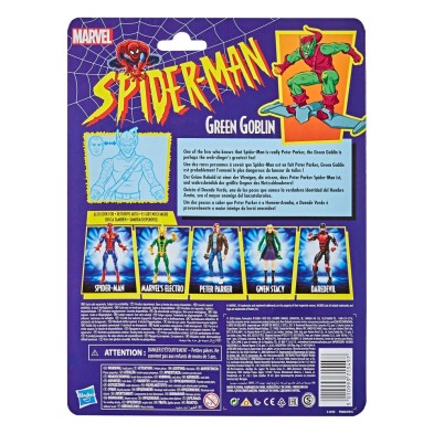 Figura Green Goblin 15 cm Marvel Legends retro Hasbro