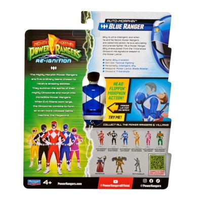 Mighty Morphin Power Rangers Figura Auto-Morphin Blue Ranger 12 cm