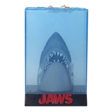 Jaws (Tiburón) Figura PVC 3D 26 cm Poster 50th Anniversary