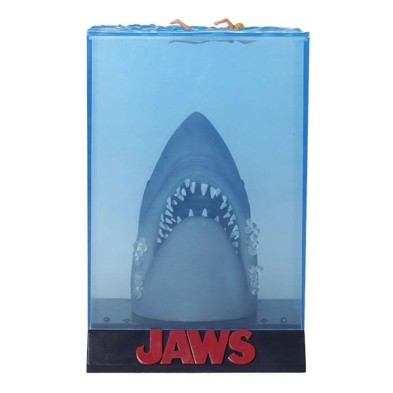 Jaws (Tiburón) Figura PVC 3D 26 cm Poster 50th Anniversary