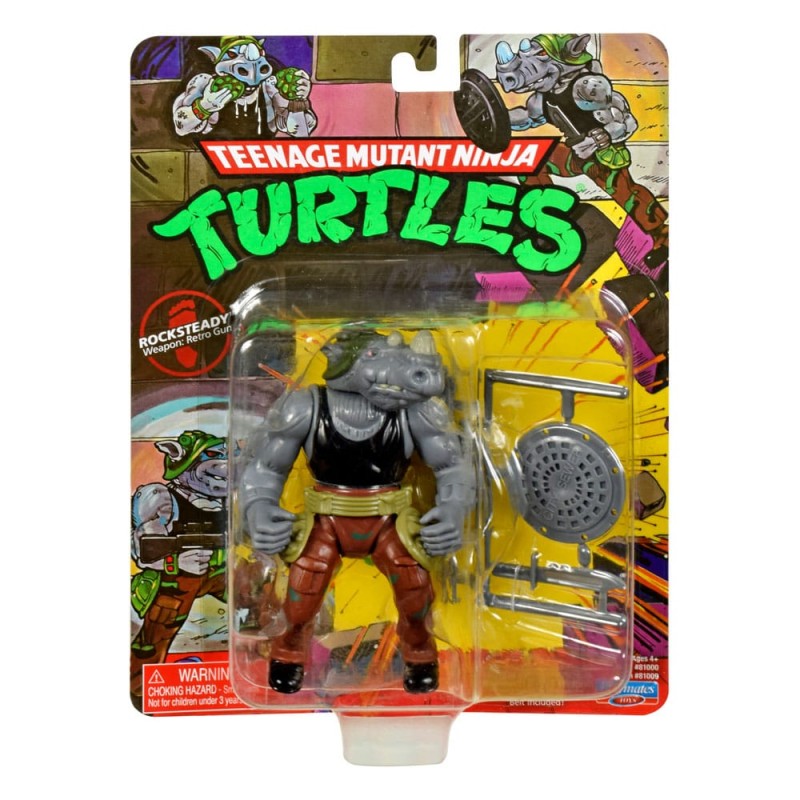 Figura Rocksteady 10 cm Classic Mutant wave 4