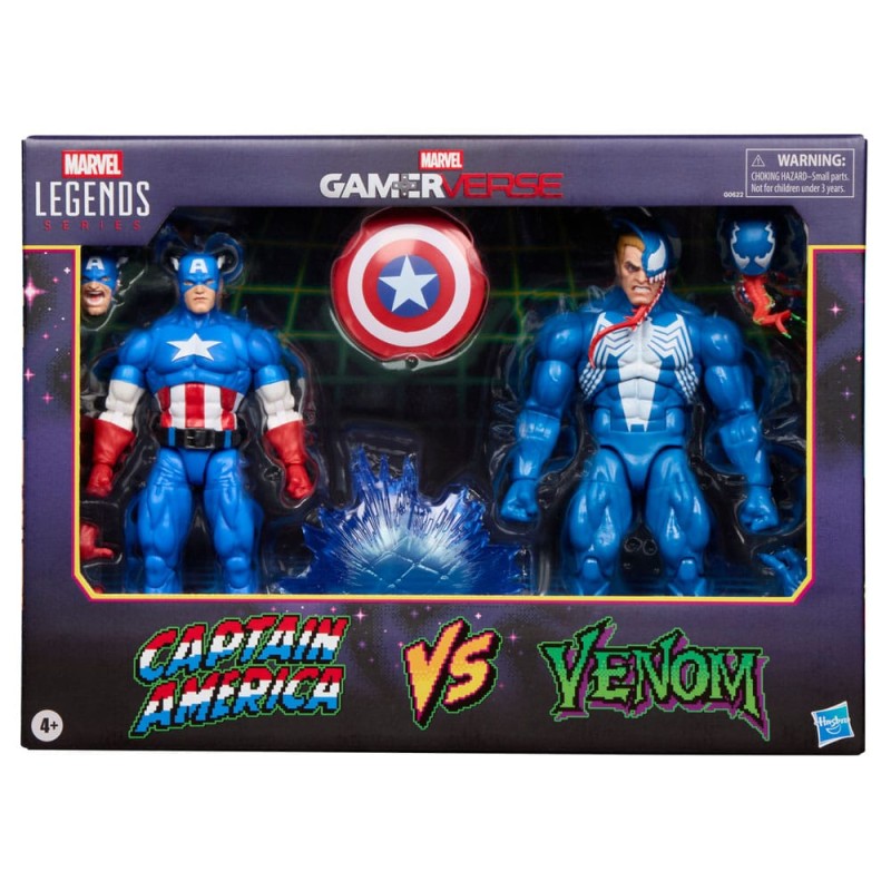 Marvel Legends Gamerverse Pack de 2 Figuras Captain America vs. Venom 15 cm