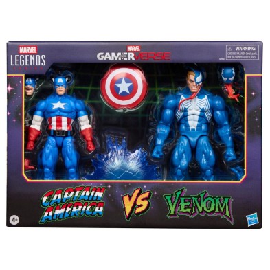Marvel Legends Gamerverse Pack de 2 Figuras Captain America vs. Venom 15 cm