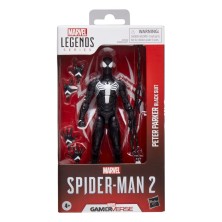 Spider-Man 2 Marvel Legends Gamerverse Figura Peter Parker (Black Suit) 15 cm