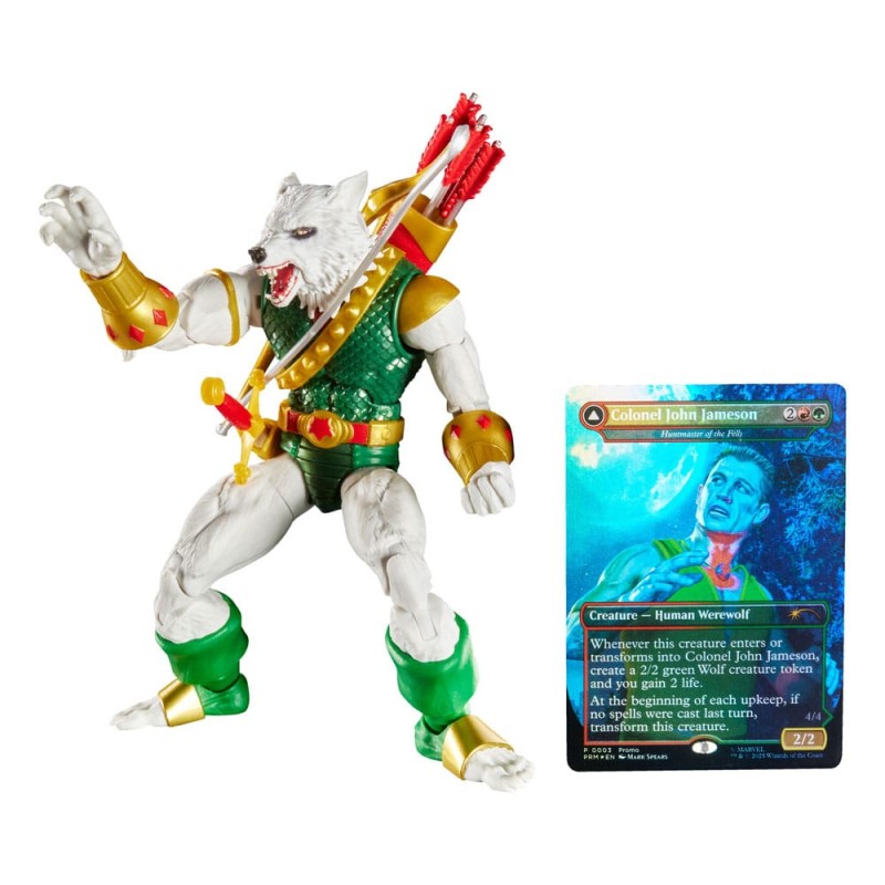 Marvel Legends Magic: The Gathering Figura Man-Wolf (con carta exclusiva metalizada) 15 cm