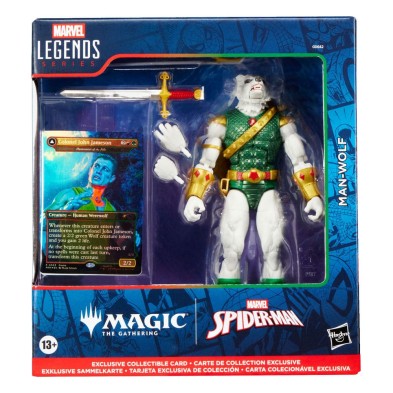 Marvel Legends Magic: The Gathering Figura Man-Wolf (con carta exclusiva metalizada) 15 cm