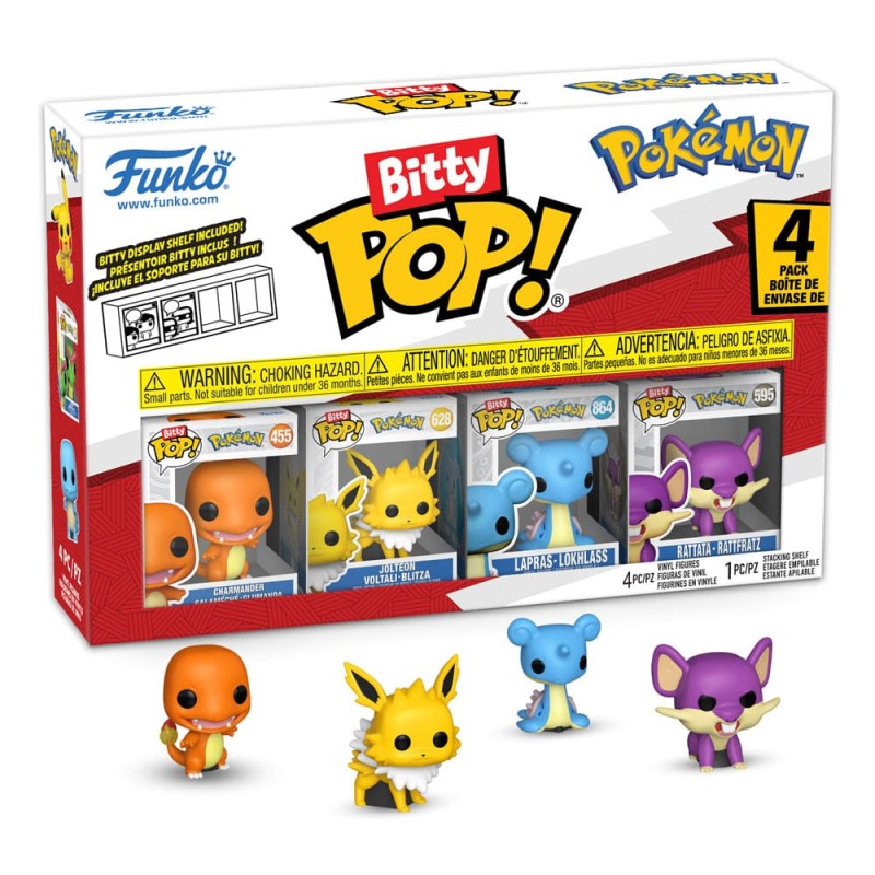 Pokémon Pack de 4 Figuras Bitty POP! Vinyl Series 2 2 cm