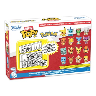 Pokémon Pack de 4 Figuras Bitty POP! Vinyl Series 2 2 cm