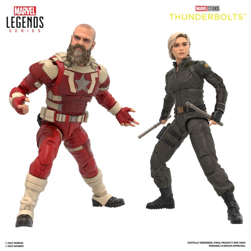 Pack 2 figuras Yelena Belova & Red Guardian 15 cm  Marvel Legends Thunderbolts